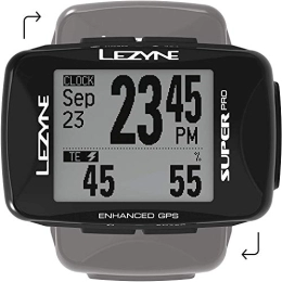 LEZYNE Ordinateurs de vélo LEZYNE Super Pro GPS Intelligent, Noir, Taille Unique