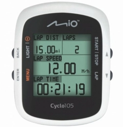 Mio Ordinateurs de vélo Mio Cyclo 105 Cycle GPS Ordinateur – Noir