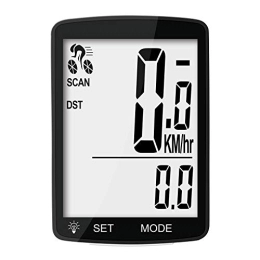Nellvita Ordinateurs de vélo Nellvita NWP-7 Compteur de Vitesse sans Fil Multifonction avec écran LCD 7, 6 cm