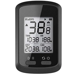 Ordinateur de vélo sans fil Vélo étanche Odomètre GPS Compteur de vitesse IPX7 avec rétroéclairage automatique LCD Affichage de la vitesse