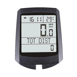 Awydky Accessoires Ordinateur de vélo étanche sans fil et compteur kilométrique pour vélo avec chronomètre, compteur de vitesse, affichage numérique LED, compteur de vitesse sans fil avec écran LCD