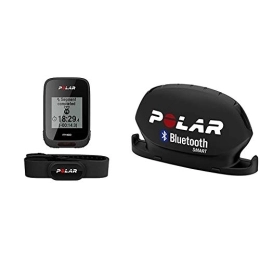 Polar Accessoires Polar - M460 - Compteur Vélo GPS Intégré avec Ceinture Capteur de Fréquence Cardiaque - Noir & Smart Kit Cadence Bluetooth