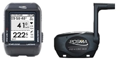 TRYWIN Ordinateurs de vélo Posma D3 GPS sans fil vélo de route, ordinateur, indicateur de vitesse, odomètre avec navigation ANT+ connection Forfait avec le capteur de vitesse et cadence BCB20