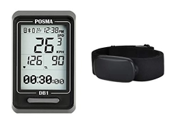 POSMA Ordinateurs de vélo POSMA DB1 Ordinateur de vélo Bluetooth BHR30 Ant+ Bluetooth Double Mode Moniteur de fréquence Cardiaque – Compteur de Vitesse GPS par Smartphone iPhone