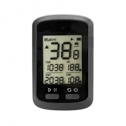 PQXOER Ordinateurs de vélo PQXOER Compteur de vitesse GPS sans fil pour vélo - Compteur de vitesse et odomètre - Étanche
