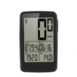PQXOER Ordinateurs de vélo PQXOER Compteur de vitesse pour vélo avec écran LED - Compteur de vitesse et odomètre - Étanche