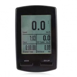 PQXOER Ordinateurs de vélo PQXOER Compteur de vélo sans fil avec mode d'économie d'énergie automatique pour compteur de vitesse, compteur kilométrique et suivi du cyclisme étanche