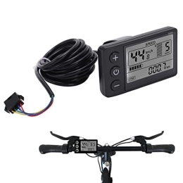 Uadme Ordinateurs de vélo S866 Affichage LCD pour vélo électrique 24V 36V 48V Panneau de commande de compteur d'affichage de vélo électrique Grand écran IP65 Étanche Compteur d'affichage LCD électrique pour guidon de 22, 2 mm / 0