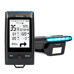 SHANREN Accessoires SHANREN Ordinateur de vélo Di-Pro GPS, 96 heures Bluetooth ANT + Ordinateur de vélo avec phare