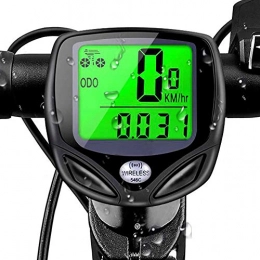 SHS2018 Ordinateurs de vélo SHS2018 Compteur de vélo étanche IP54 - Rétroéclairage LCD - Avec chronomètre - Surveillance en temps réel - Pour le cyclisme - Vitesse et distance parcourue