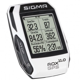 Sigma Ordinateurs de vélo Sigma Rox Compteur de GPS Mixte Adulte, Blanc
