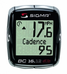 Sigma Ordinateurs de vélo Sigma Sport BC16.12 STS CAD Double Wireless 16 Function Bicycle Computer with Cadence