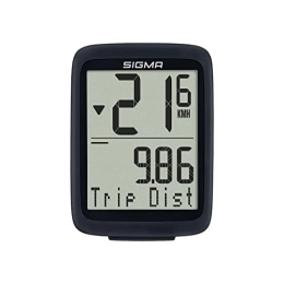 Sigma Accessoires SIGMA Sport BC8.0 WL | Ordinateur de vélo sans Fil avec Plusieurs Fonctions | Facile à Utiliser avec de Grands Boutons et Une présentation Claire 220163, Noir, BC 8.0 WL