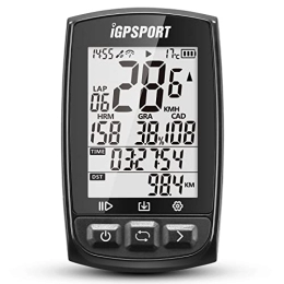 Tendia Ordinateur de Cyclisme GPS Rechargeable IPX7 écran Anti-éblouissement résistant à l'eau vélo Cyclisme Cycle vélo GPS Ordinateur odomètre avec Support