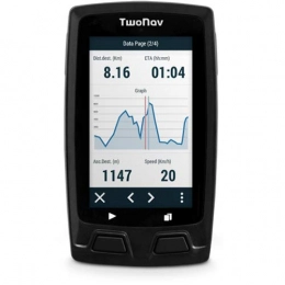 Twonav Accessoires TwoNav - GPS Horizon pour Le Cyclisme (extrême) | GPS Velo, VTT - Léger, Compacte, Robuste - Autonomie de Longue Durée - Écran de 3 Pouces - Batterie Amovible - Résistant Pluie et Chocs - Gris