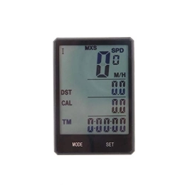 Sanji Accessoires Vélo Compteur kilométrique vélo Ordinateur avec 2.8in LCD, sans Fil / Filaire Compteur de Vitesse Multi-Fonction, Lumineux imperméable à l'eau, Un Fonctionnement Simple, pour Mountain, Wired