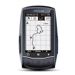 Walory Compteur de Vitesse GPS - M1 Vélo Système de Position Globale Ordinateur de vélo Système de Position Globale Navigation Compteur de Vitesse BLE4.0 Connectez