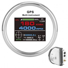 Weiyiroty Compteur de Vitesse GPS tachymètre, Compteur kilométrique GPS, numérique pour Bateaux de Yacht