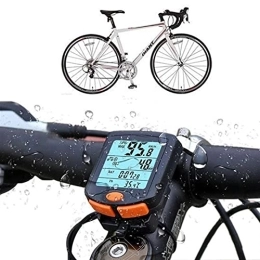 WJY Ordinateurs de vélo WJY Ordinateur de Vélo sans Fil, 24 Fonction, Écran LCD étanche-Compteur de Vélo Étanche Multifonction VTT Vélo Odomètre Chronomètre Compteur de Vitesse