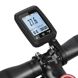 WSXKA Ordinateurs de vélo WSXKA Ordinateur de vélo GPS, Compteur de Vitesse et Compteur kilométrique Bluetooth sans Fil, traqueur VTT Rechargeable, IPX7 étanche, Grand écran LCD numérique de 2, 0 Pouces, réveil Automatique