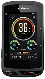 XPLOVA X5 - Ordinateur de vélo GPS (Ordinateur de Cyclisme) avec caméra Smart Video HD 720P Grand Angle (Noir, X5)