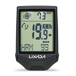YINHUI Accessoires YINHUI Cyclisme Ordinateur sans Fil avec capteur de fréquence Cardiaque Capteur Multifonctionnel Cyclisme de Cyclisme avec écran de rétroéclairage LCD (Color : Black)