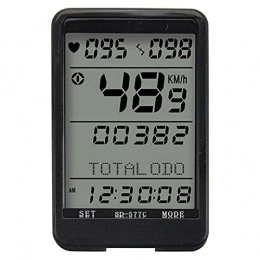 YIQIFEI Ordinateurs de vélo YIQIFEI Compteur de vélo - Chronomètre sans fil - Pour VTT et vélo - Compteur kilométrique - Avec écran LCD à l'arrière (chronomètre)