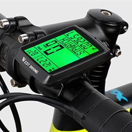 YIQIFEI Accessoires YIQIFEI Odomètre de vélo, écran LCD étanche sans Fil et Options de 5 Langues Compteur de Vitesse pour Ordinateurs de vélo, avec Automatique (Montre de vélo)