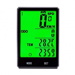 YIQIFEI Ordinateurs de vélo YIQIFEI Ordinateur de vélo 2.8"Ordinateur LCD Compteur de Vitesse Vert Imperméable Cyclisme Température mesurable Chronomètre Vélo C (Ordinateur de vélo)