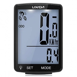 YIQIFEI Accessoires YIQIFEI Ordinateur de vélo sans Fil écran LCD Multifonctionnel Ordinateur de vélo Compteur de Vitesse de vélo de Montagne odomètre IPX6 WA (chronomètre)