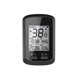 YOPOTIKA Ordinateurs de vélo YOPOTIKA Ordinateur de vélo sans fil GPS ANT+ Compteur de vitesse IPX7 Odomètre avec rétroéclairage automatique LCD Compatible avec tous les vélos Noir