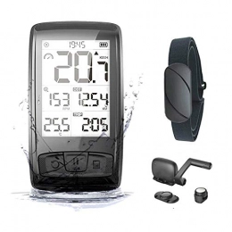 YUNDING Ordinateurs de vélo YUNDING Compteur kilométrique Wireless Bicycle Computer Road Bike Bike Speedometer Speedometer Speed Sensor MTB Bluetooth Antmd Heart Rate Monitor (en)