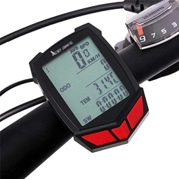 YWZQ Accessoires YWZQ Ordinateur de vélo sans Fil, 20 Fonctions Compteur de Vitesse Compteur kilométrique vélo sans Fil VTT Vélo Chronomètre Ordinateur de vélo, Noir