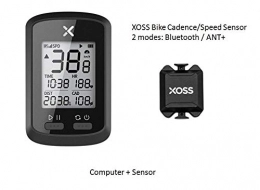 ZHANGJI Ordinateurs de vélo ZHANGJI Compteur de Vitesse de Bicyclette-IPX7 Ordinateur de vlo G + GPS sans Fil Compteur de Vitesse VTT Vlo Bluetooth Ant + avec Ordinateurs de vlo Cadence