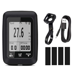 ZJJ Compteur de Vitesse de Bicyclette sans Fil de Bicyclette de vélo avec écran de rétroéclairage à écran LCD chargant USB Ordinateur de Cyclisme étanche pour Le Suivi Distance de Vitesse