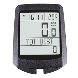 ZTBGY Ordinateurs de vélo ZTBGY Odomètre de vélo sans fil - Compteur de vitesse - Compteur de vitesse - Odomètre - Compteur de vitesse - Avec écran LCD - Réveil automatique - Étanchéité IPX6 - Blanc