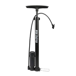 Abaodam Pompes à vélo Abaodam Mini pompe à air haute pression portable électrombile manuelle à pied pompe à vélo légère à fixer librement (noir)