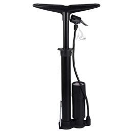 ABOOFAN Accessoires ABOOFAN Pompe à vélo portable avec manomètre haute pression pour vélo de route et VTT Noir