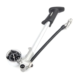 Newin Star Accessoires Bicycle de pompe à choc de bicyclette 300PSI Pression avant Suspension arrière Valve universelle pour VTT MTB, Gauge de pression de la pompe à vélo
