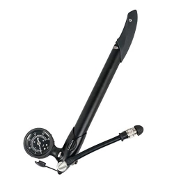  Accessoires Commuter Bike Pump Mountain Bike Mini Pump with Barometer Riding Equipment Convenient to Carry Easy to Use (Color : Black Size : 310mm)