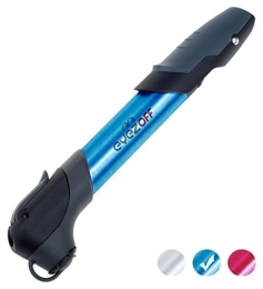 EyezOff Accessoires EyezOff GP96 Mini pompe à vélo en alliage (Aluminium noir / bleu) avec support de montage inclus
