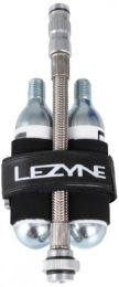 LEZYNE Accessoires Lezyne / C2CFHHOSE Pompe CO² Tuyaux flexibles 2 cartouches CO² 16 g incluses Argent