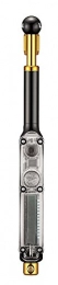 LEZYNE Accessoires LEZYNE Digital Shock Drive Pompe à Main Mixte Adulte, Black / Gold, Taille Unique