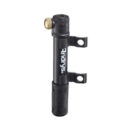 ANDRYS SRL Accessoires mini-pompe bon marché de 165 mm de longueur, d. 22 mm, poids total 40 g, tube central en plastique, gonflage jusqu'à 7 bar / 100 psi. Avec des clips à fixer sur le porte-bidon.