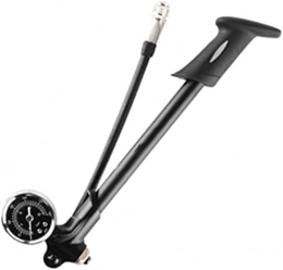 NFRMJMR Pompe à haute pression pliable de 300 psi pour vélo à main portable - Pompe à suspension arrière - Pompe à vélo de montagne avec jauge (couleur : pompe noire) (couleur : pompe noire)