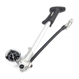 Berrywho Accessoires Pompe de choc, pompe à fourche avant à haute pression 300PI avec jauge pour vélo, amortisseur, fauteuil roulant