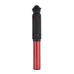 HXiaDyG Accessoires Pompe à Vélo Mini pompe à main pompe à pneu rapide gonfleur pneumatique pompe à air de vélo portable avec sécurité flexible Presta et Schrader Valve Connection Tube ( Color : Red , Size : 19.6cm )