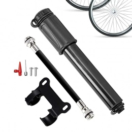 MGPLBYA Accessoires Pompe à vélo, pompe à vélo de pneu super rapide, pompe à vélo, pompe à vélo, pompe à pneu à vélos, pompe à vélo portable, avec tuyau flexible, aiguille de la pompe à billes et montage sur cadre, convi