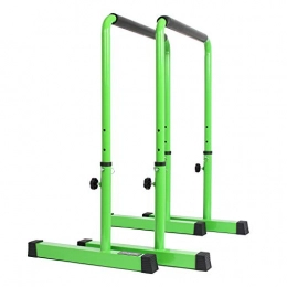POWER GUIDANCE Barres Dip Traction Ajustable/Pompe Gymnastique/Barres Parallèles Haute Parallettes (Vert)