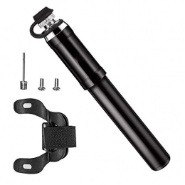 RASHION Accessoires RASHION - Mini pompe à vélo portable - Pompe à ballon avec aiguille - Bouchons de valve et support de cadre - Compatible avec valves Presta et Schrader, s
